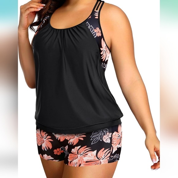 HOLIPICK 2 Piece Tankini Swimsuit - Picture 2 of 10